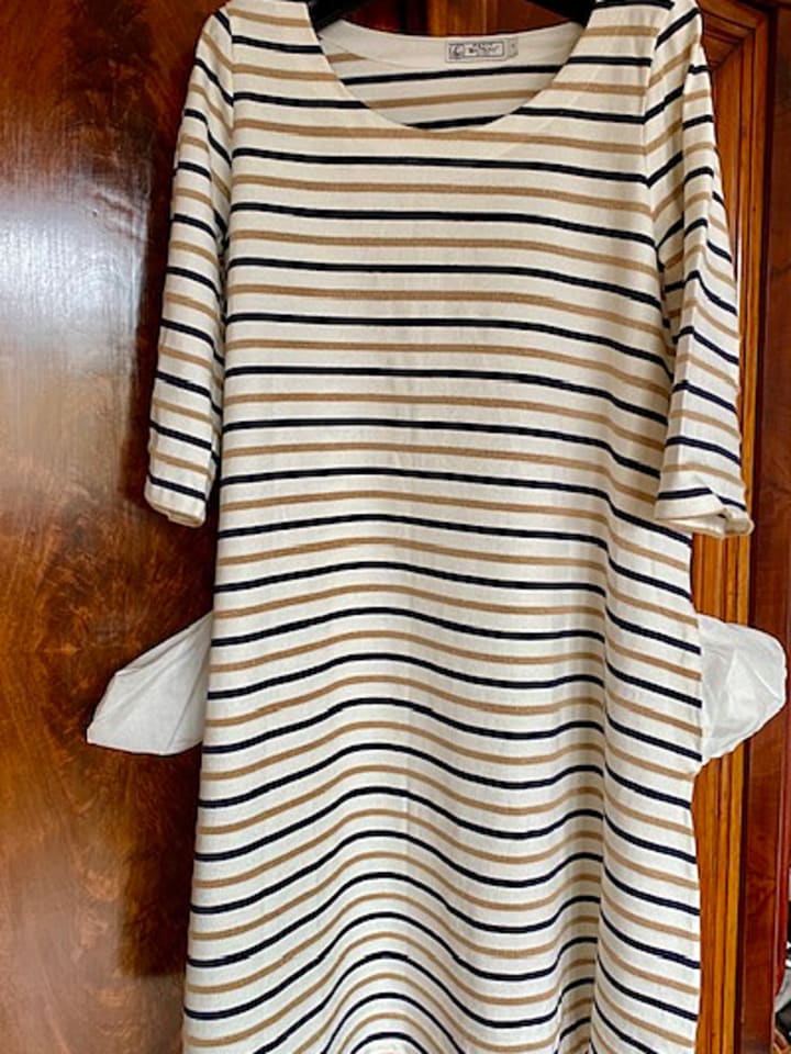 PETIT BATEAU Kleid in Creme günstig kaufen S