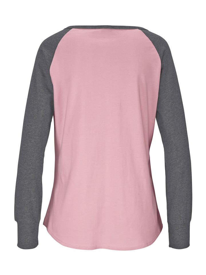Buffalo Schlafanzug in rosa-anthrazit-meliert günstig kaufen 44-46