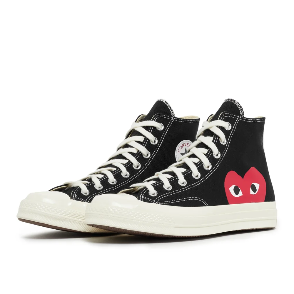 Comme des Garcons Play Converse Big Heart 70 Taylor Hi Chuck P1-K112-1 / schwarz