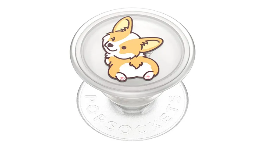 PopGrip PlantCore™ - ausziehbarer Handy-Griff Handyhalter - Cheeky Corgi