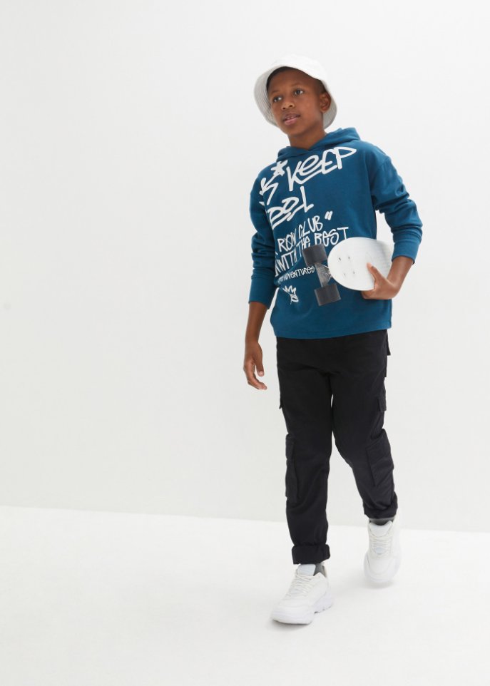 Jungen Kapuzensweatshirt, Oversized