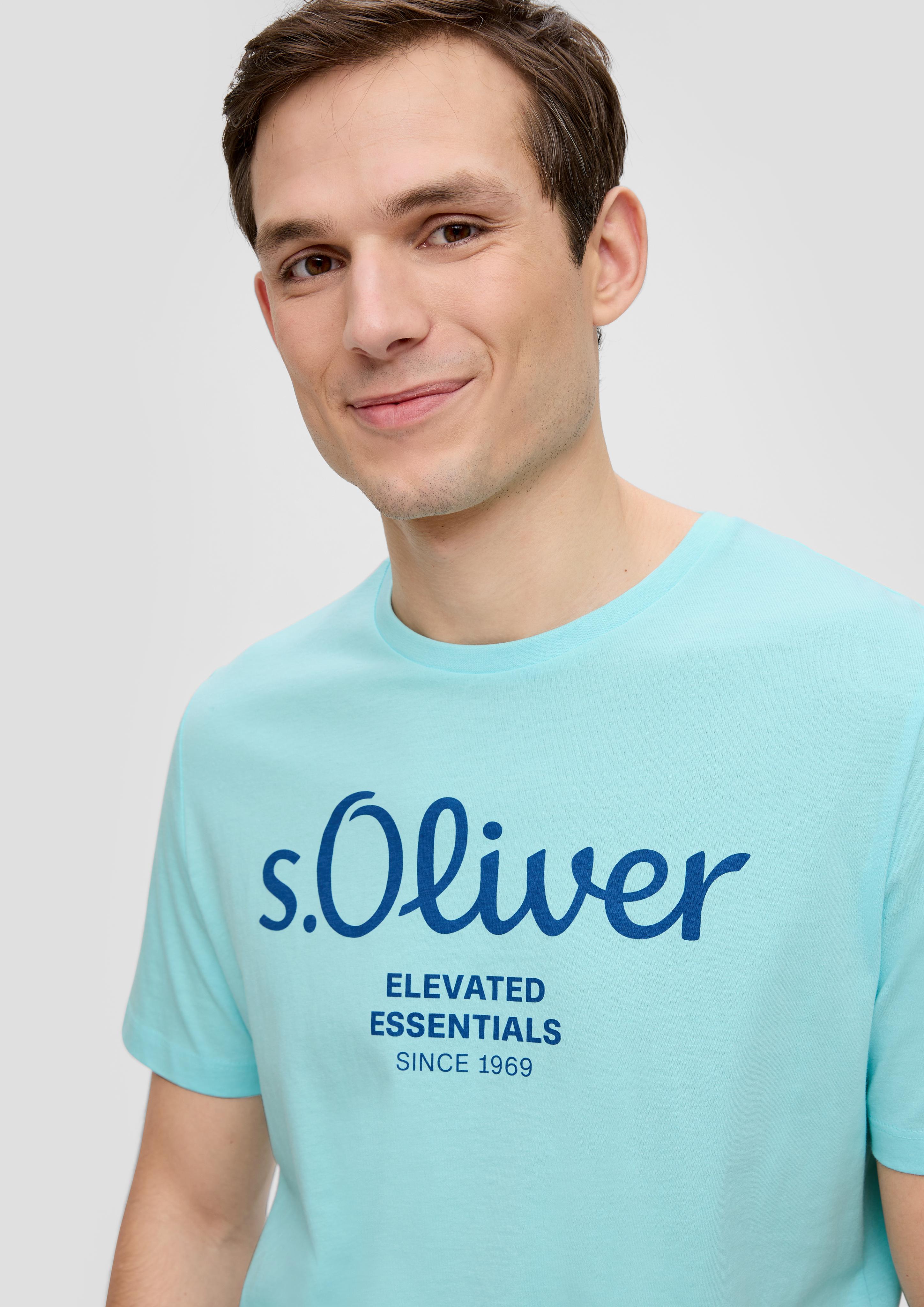 T-Shirt mit Label-Print  2139909-60D1