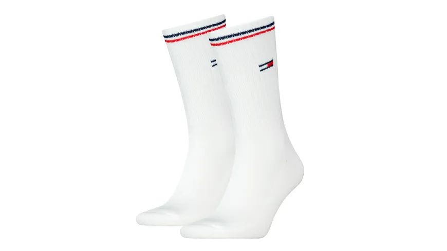 TOMMY HILFIGER Unisex TJ Socken Iconic 2er Pack white