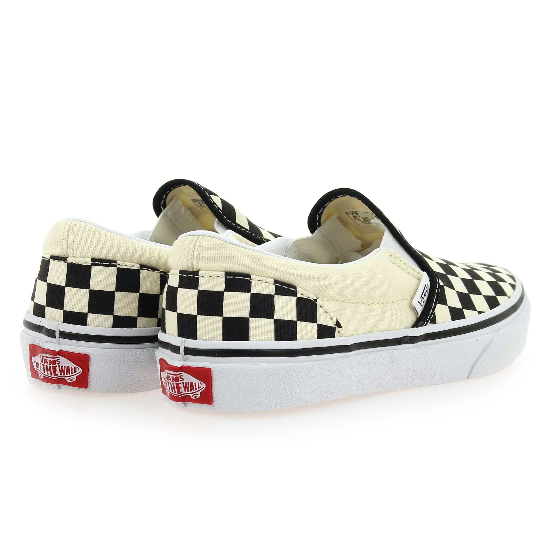 Vans  SLIP-ON KID - Blanc Noir
