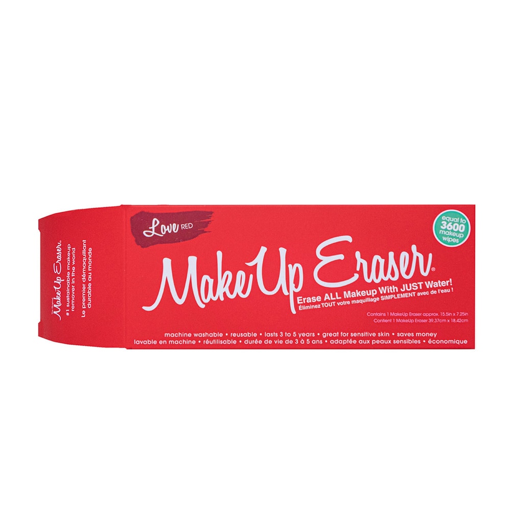 MakeUp Eraser Love Red Serviette démaquillante réutilisable