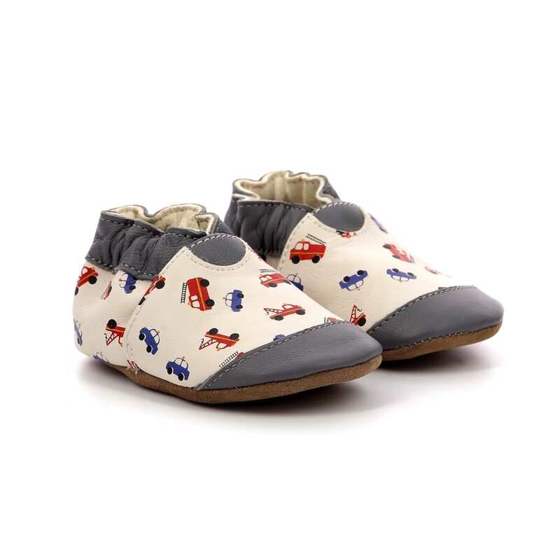 Chaussons cuir tannage vegetal Super Cars