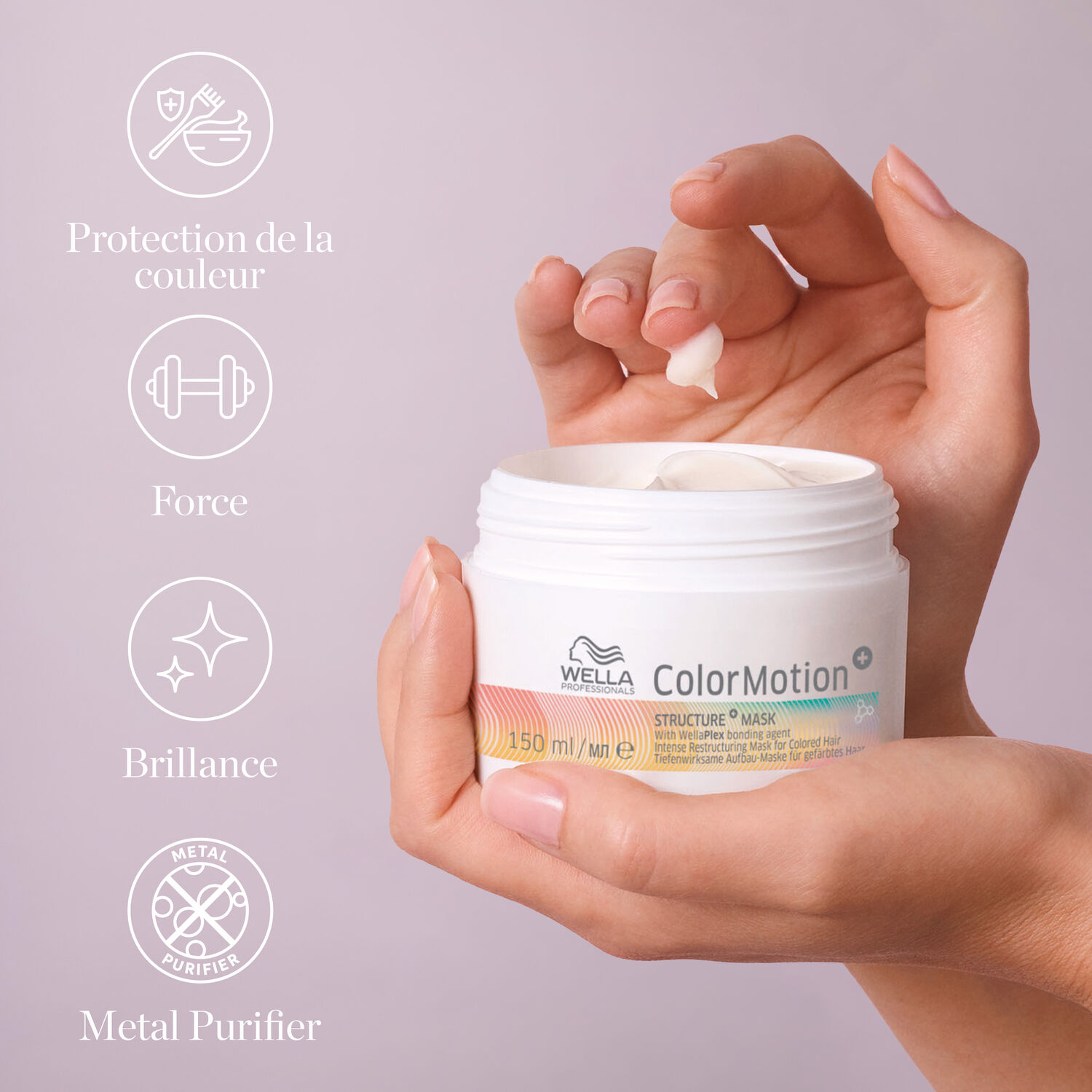 Wella Color Motion+ Structure Mask Masque Cheveux Colorés