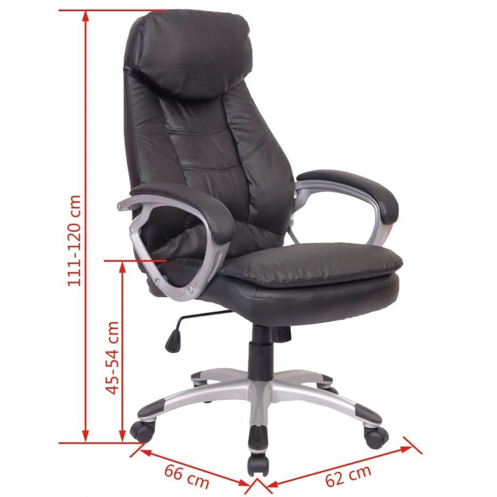 vidaXL Bürostuhl Bürostuhl Hochwertiges Leder (1 St)