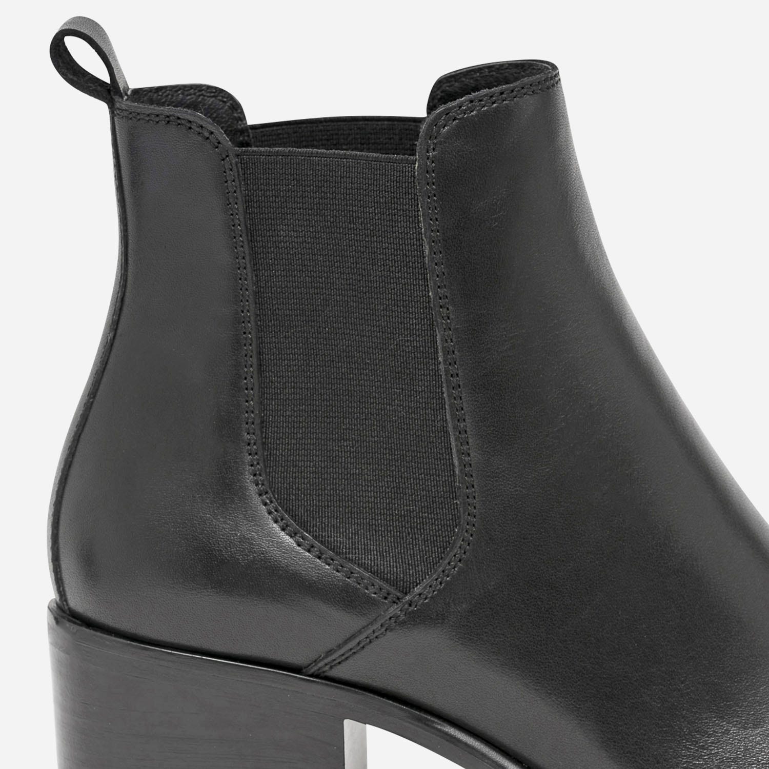 Chelsea boots noir en cuir