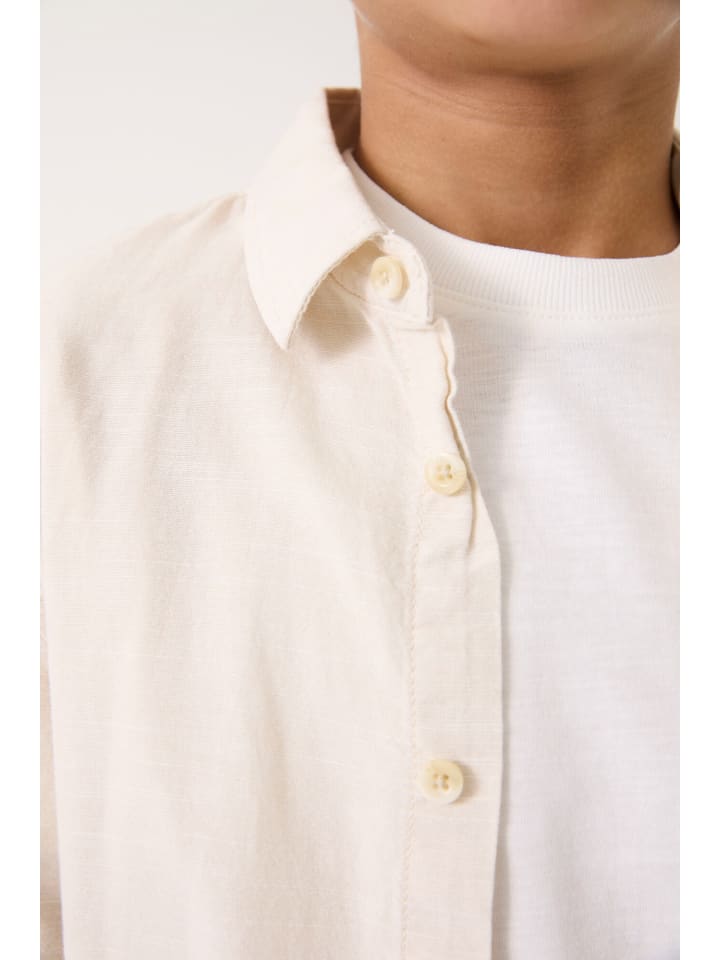 Garcia Langarmhemd festlich in beige günstig kaufen
