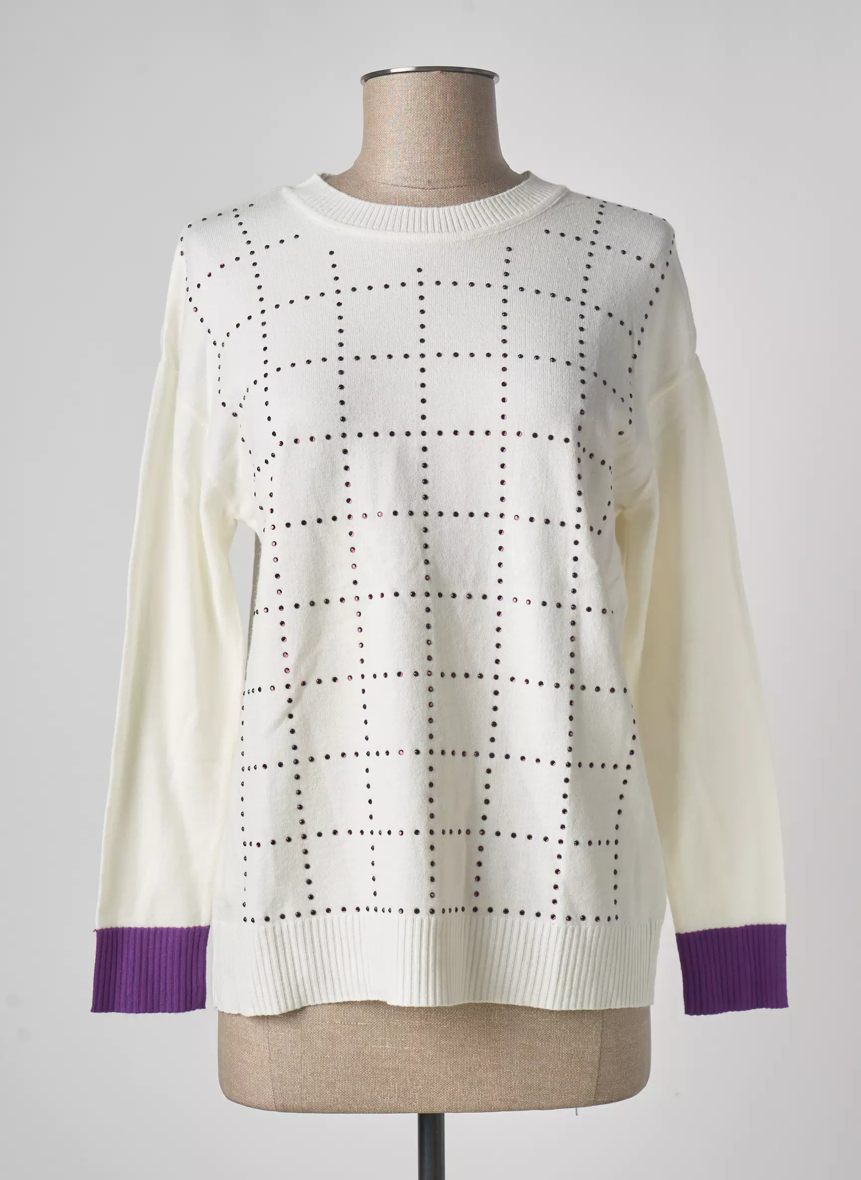 Pame Carrioni Pulls Femme couleur blanc