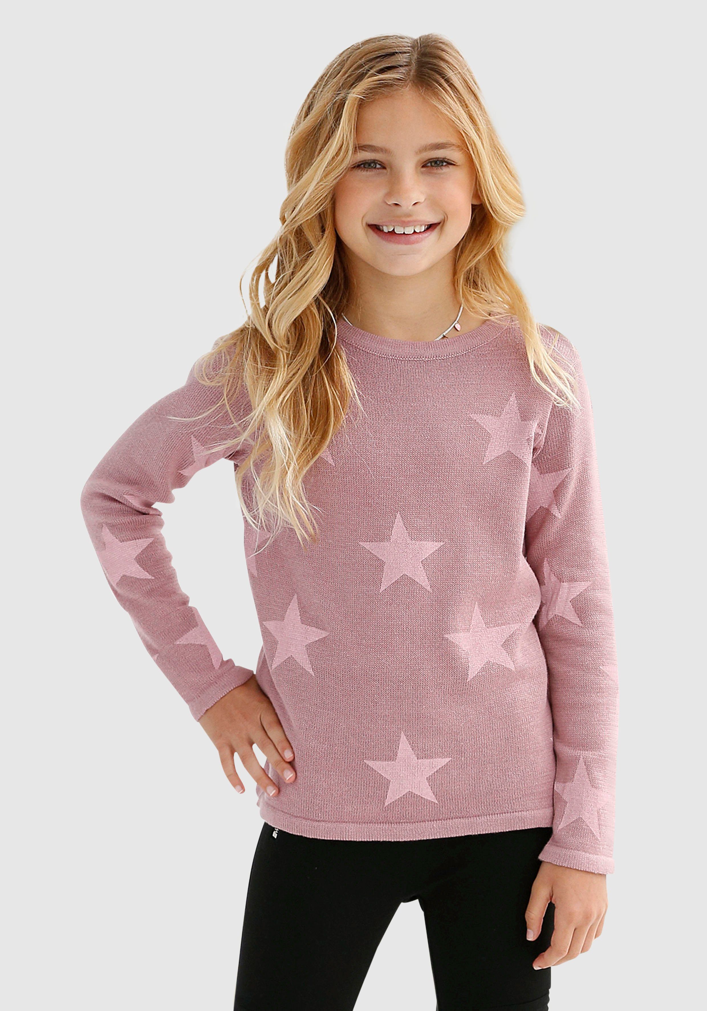 KIDSWORLD Strickpullover mit Sternen - Druck