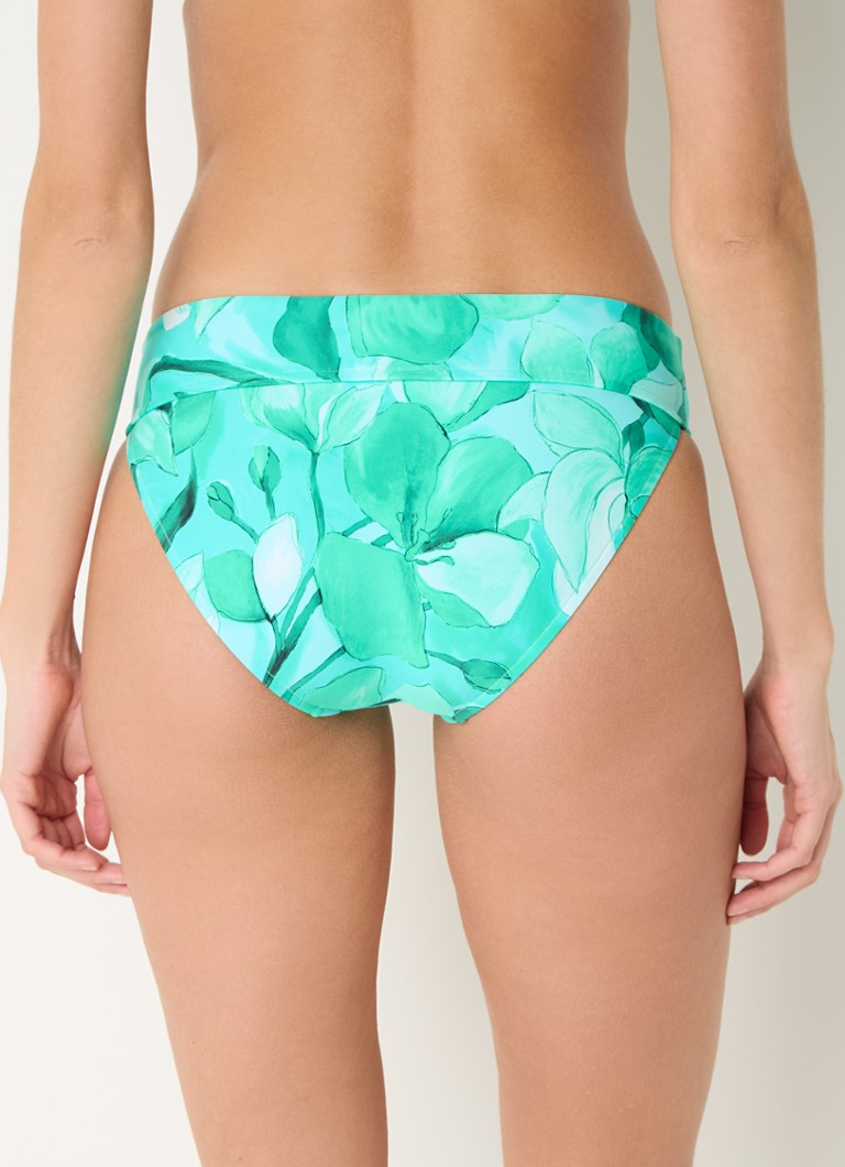 Slip de bikini Seafolly cu imprimeu floral Secret Garden