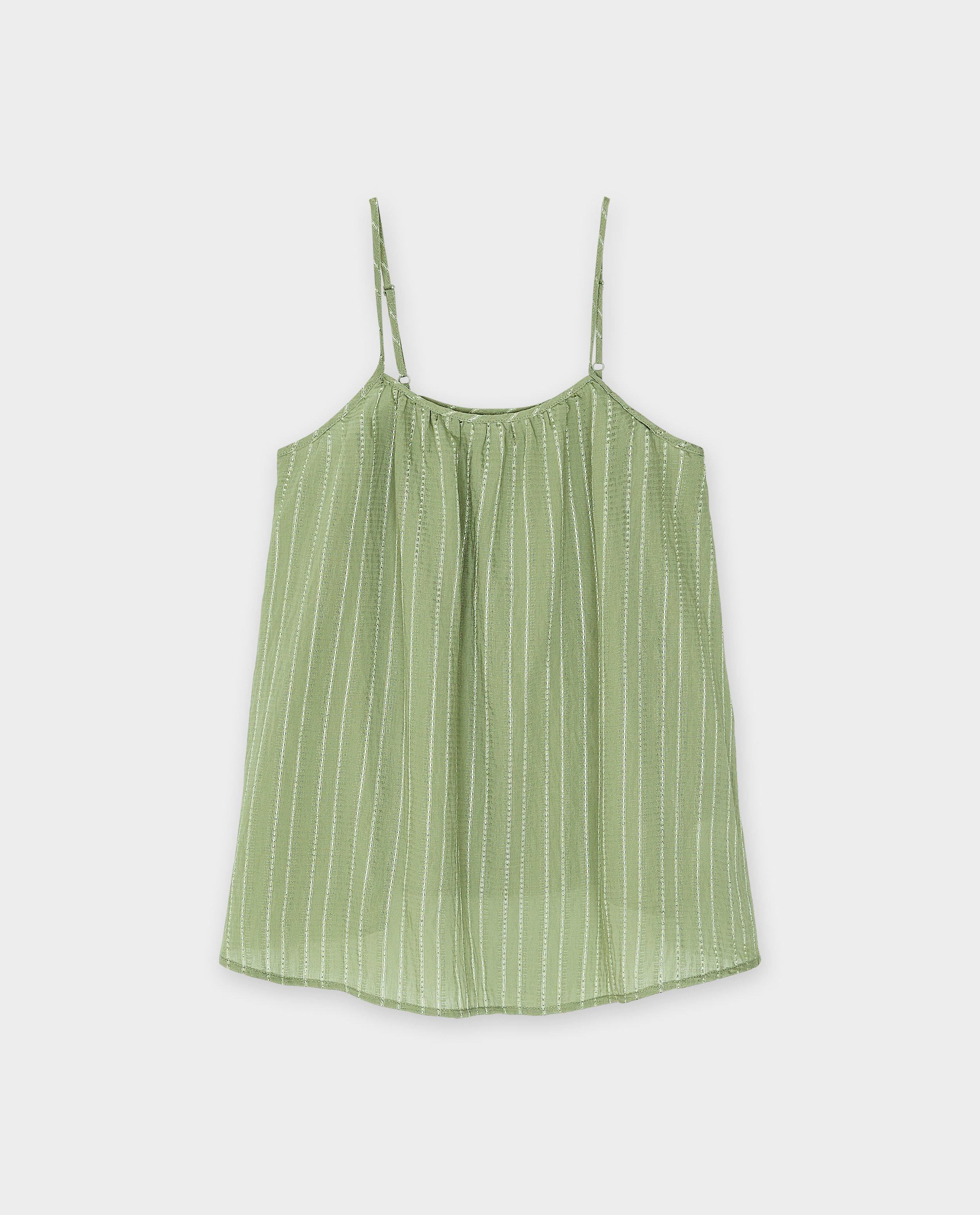 Sora felső khaki csíkokkal