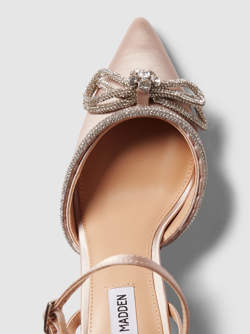 Sandaletten mit Schleifen-Detail Modell 'LEIA' in offwhite