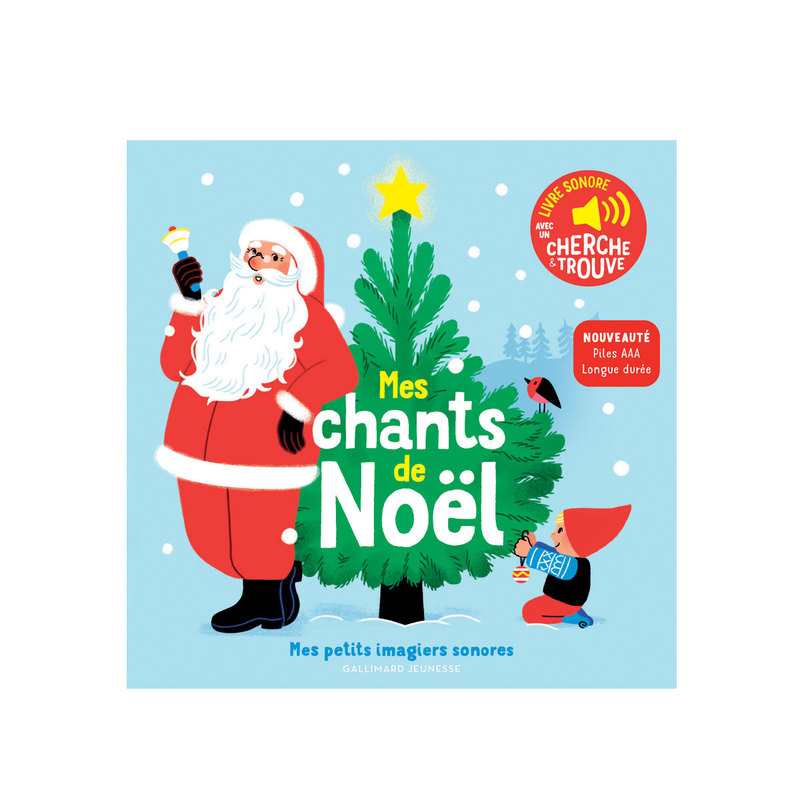Livre sonore Mes chants de Noël - Gallimard Jeunesse