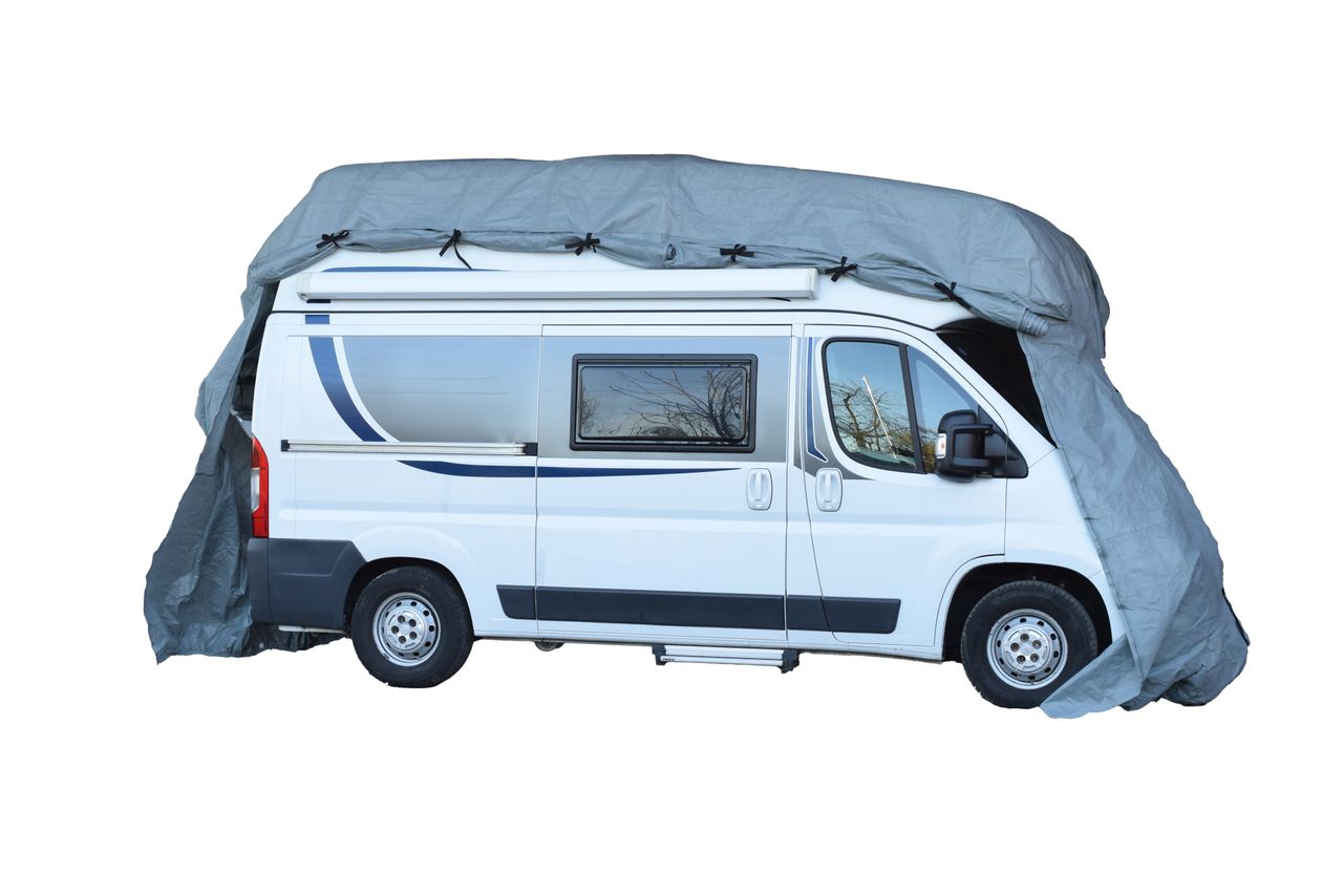 Green Yard GreenYard® Wohnmobil Schutzhülle Größe XL 870 x 235 x 275 cm Abdeckplane Campingmobil
