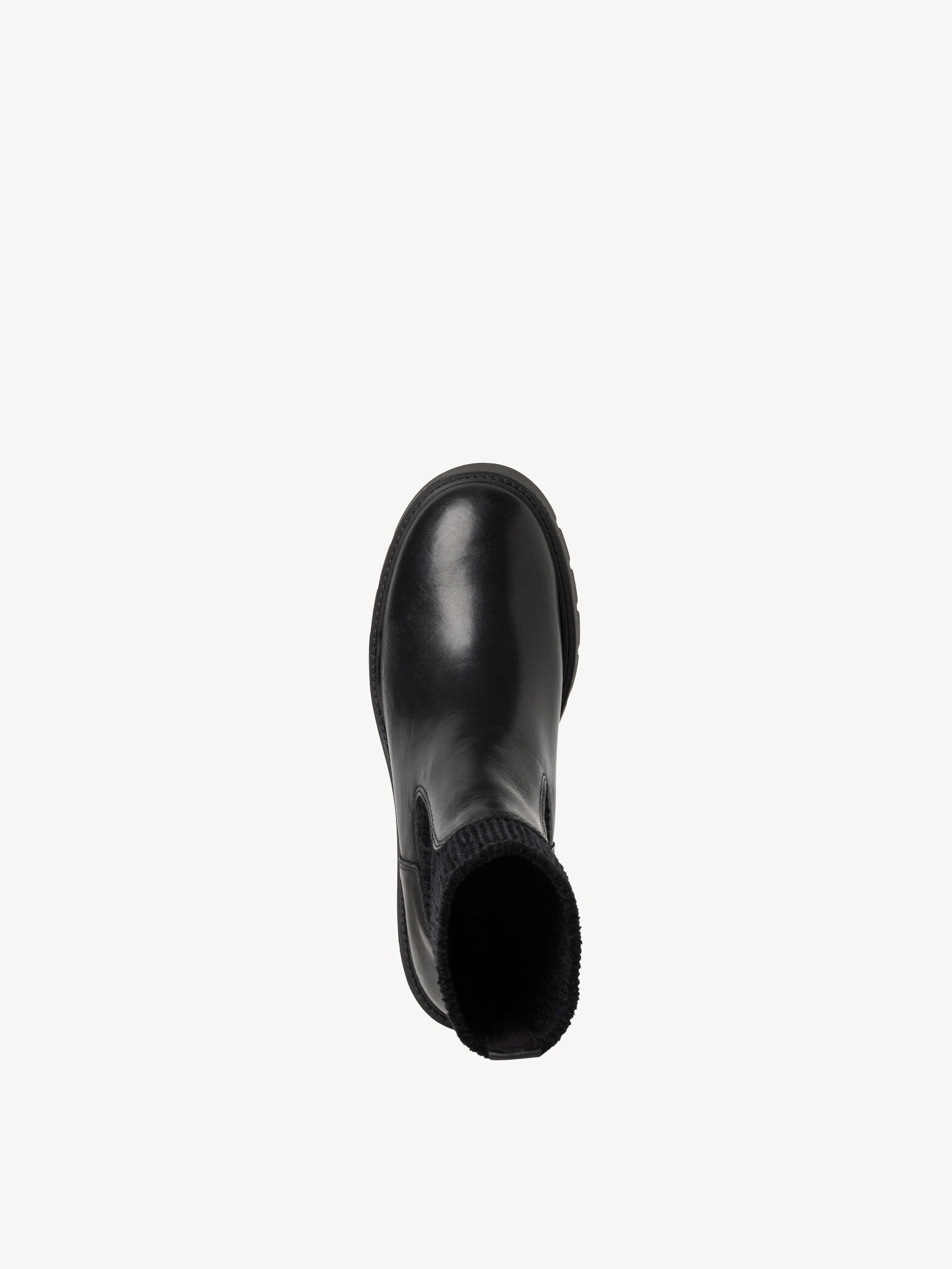 Bottine Chelsea en cuir - noir