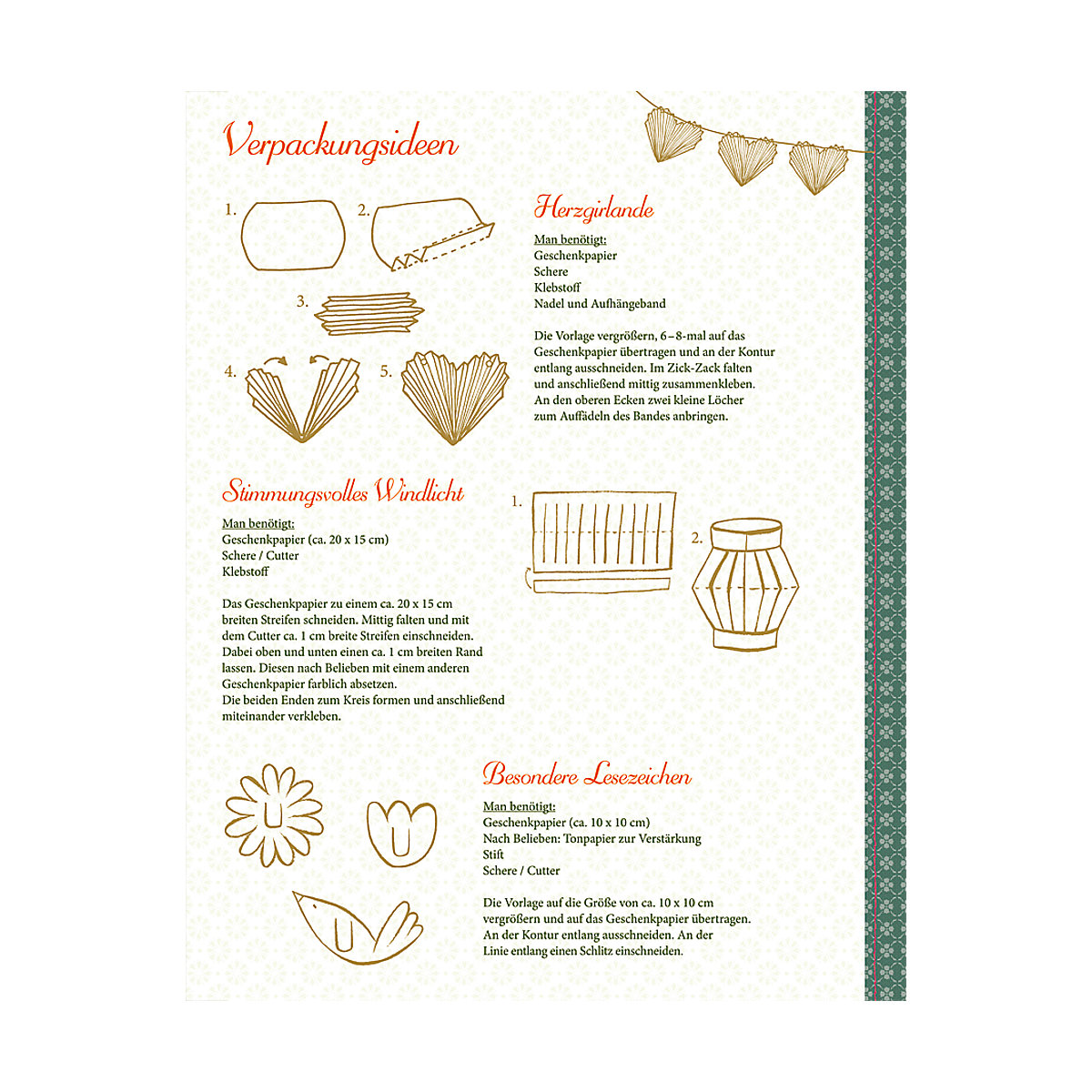 Geschenkpapier-Buch - Schöner schenken, 10 Bogen á 50 x 70 cm + 9 Geschenkanhänger