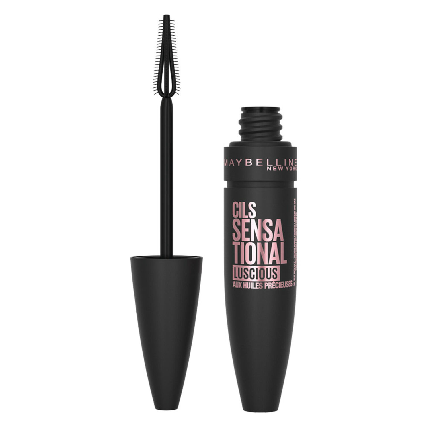 Maybelline New York Cils sensational Mascara Volume Effet Eventail et fini Soyeux Noir
