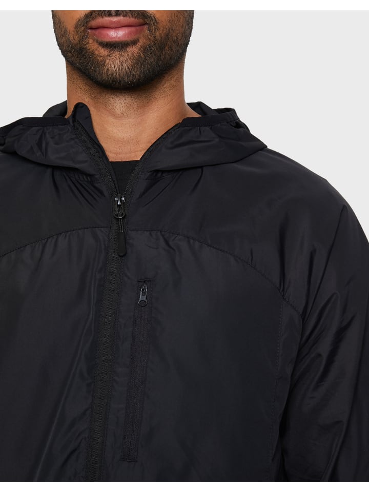 Threadbare Windbreaker Fitness Jacket Beckham - Black in Black günstig kaufen