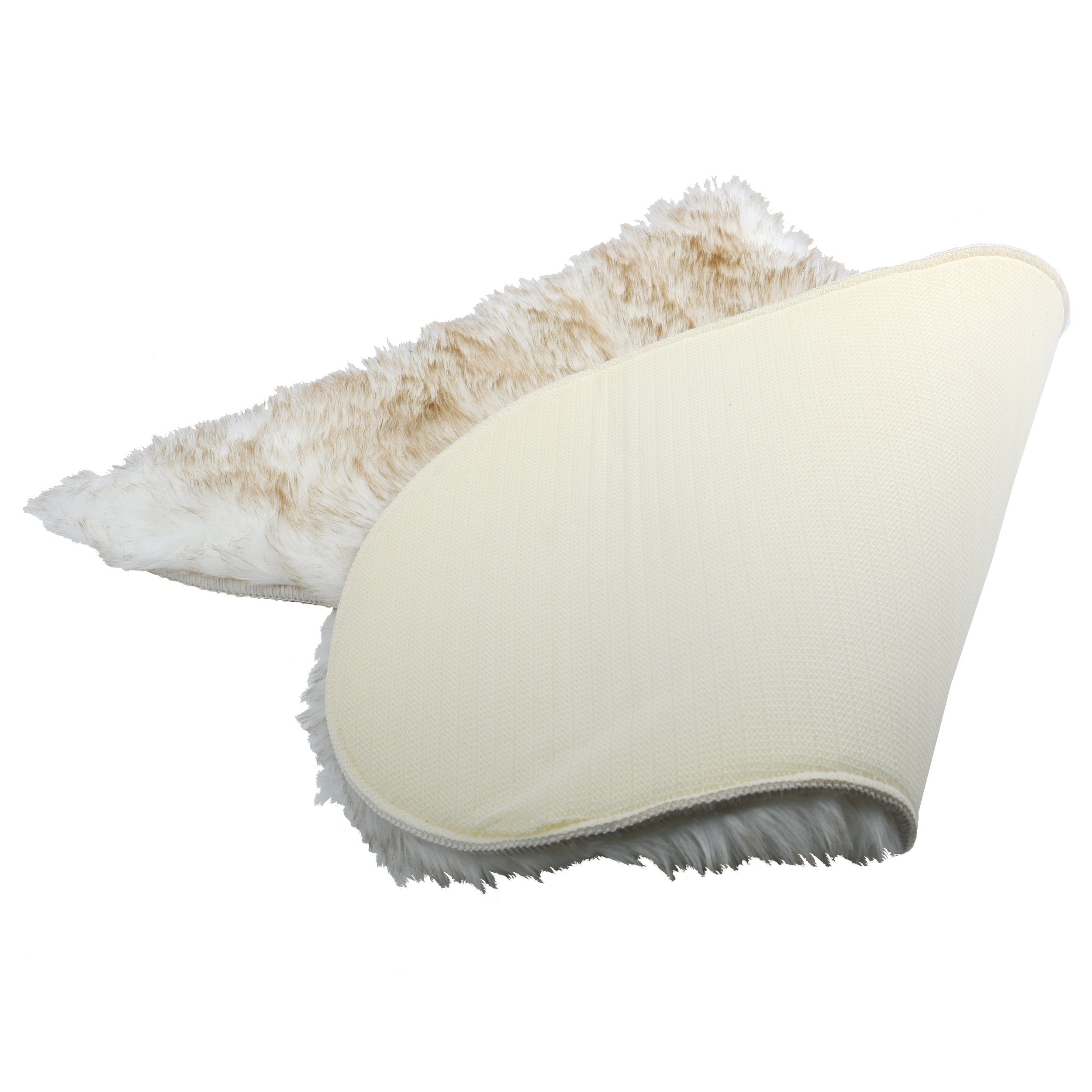 Fellteppich LISA, spirella, Lammfell-Optik, Höhe: 45 mm, Vorleger in Longhair Fell-Optik, 50% Polyester 50% Acryl, 90x60 cm