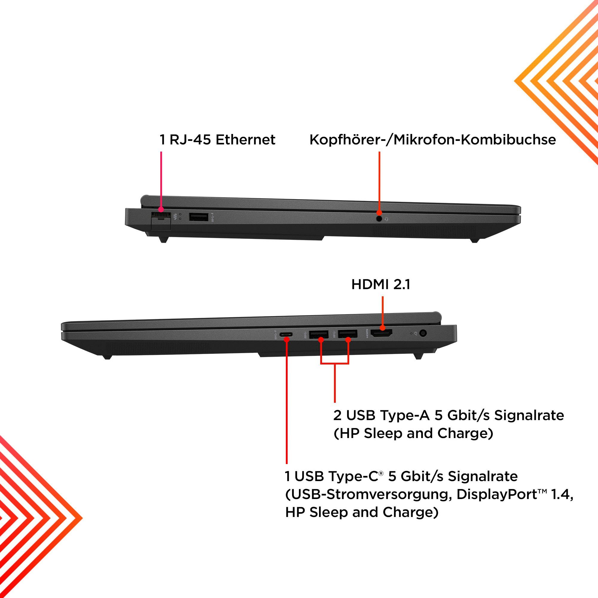 HP Omen 16-wf0075ng Gaming-Notebook (40,9 cm/16,1 Zoll, Intel Core i7 13700HX, GeForce RTX 4070, 512 GB SSD)