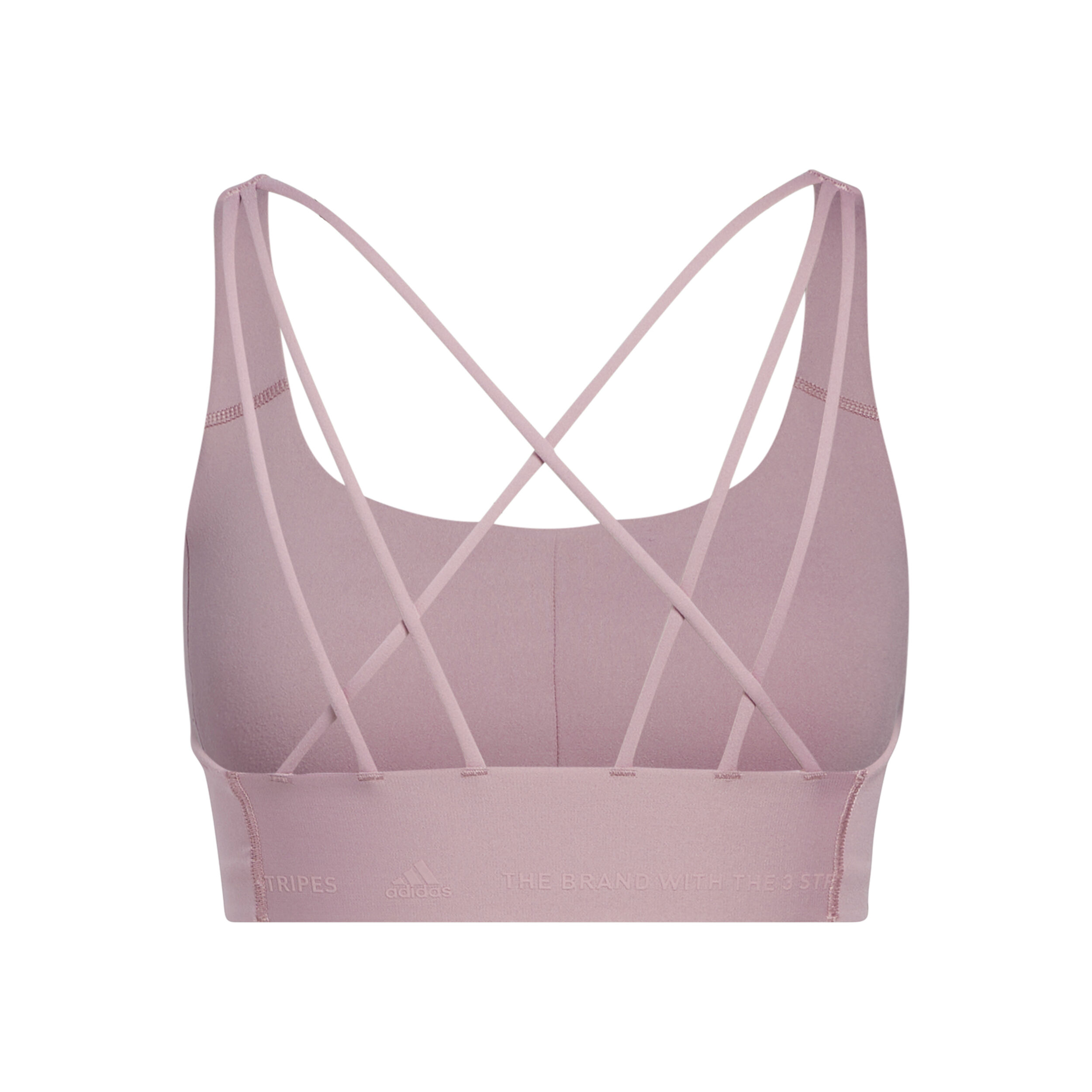 Velcro Studio Mid Stripes Sport-BH Damen - Rosa