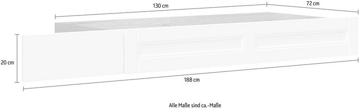 Home affaire Bettschubkasten Tara, für Tara Betten, auf Rollen