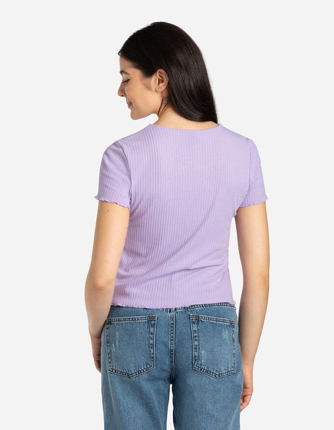 T-Shirt - Rippenstruktur