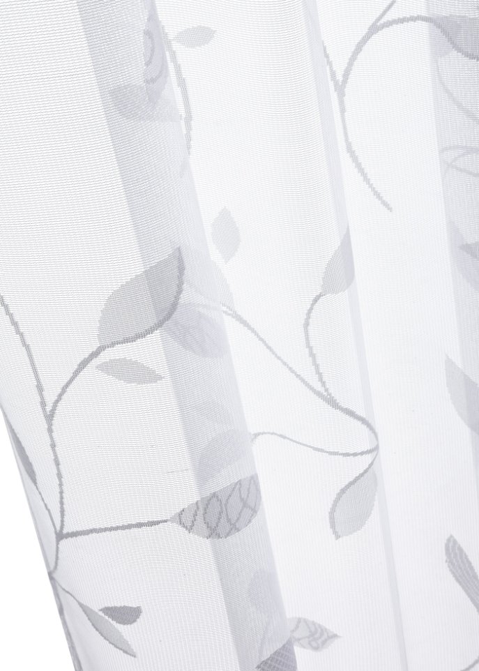 Jacquard Gardine mit Blättern