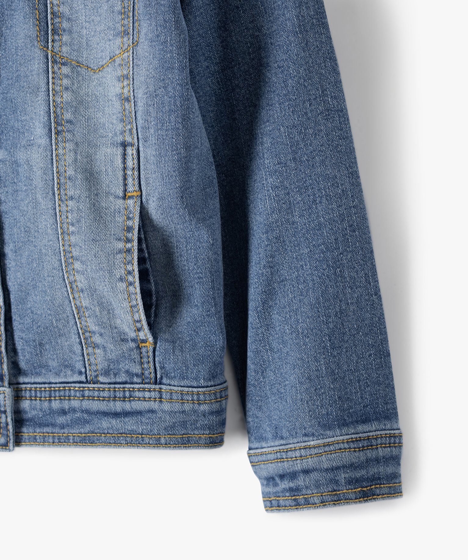 Veste fille en jean extensible denim | GEMO