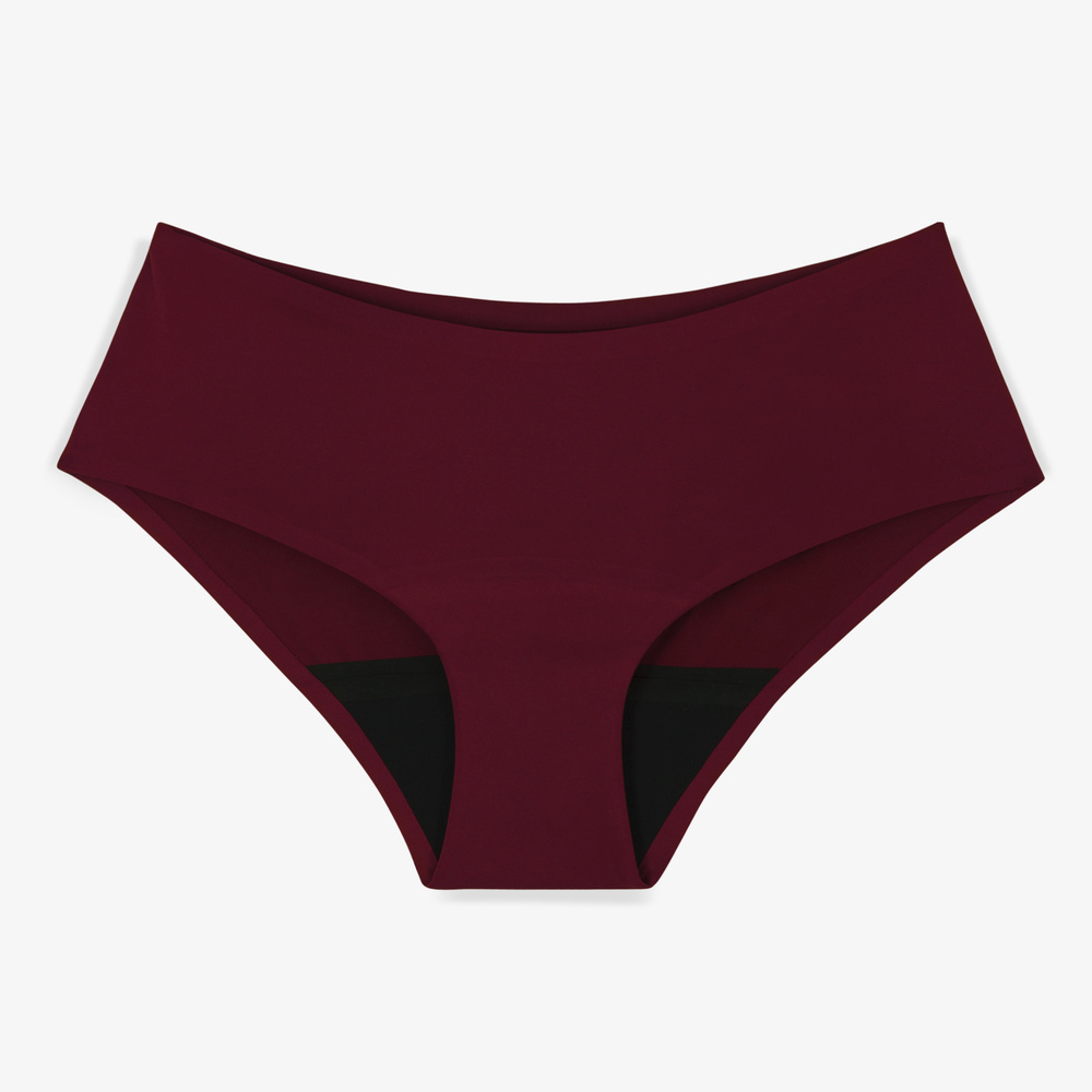 smoon lingerie Shorty menstruel sans couture Flux moyen - CARMIN