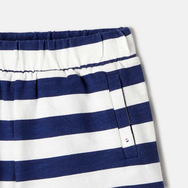 Short en molleton de coton bio bleu mixte Absorba