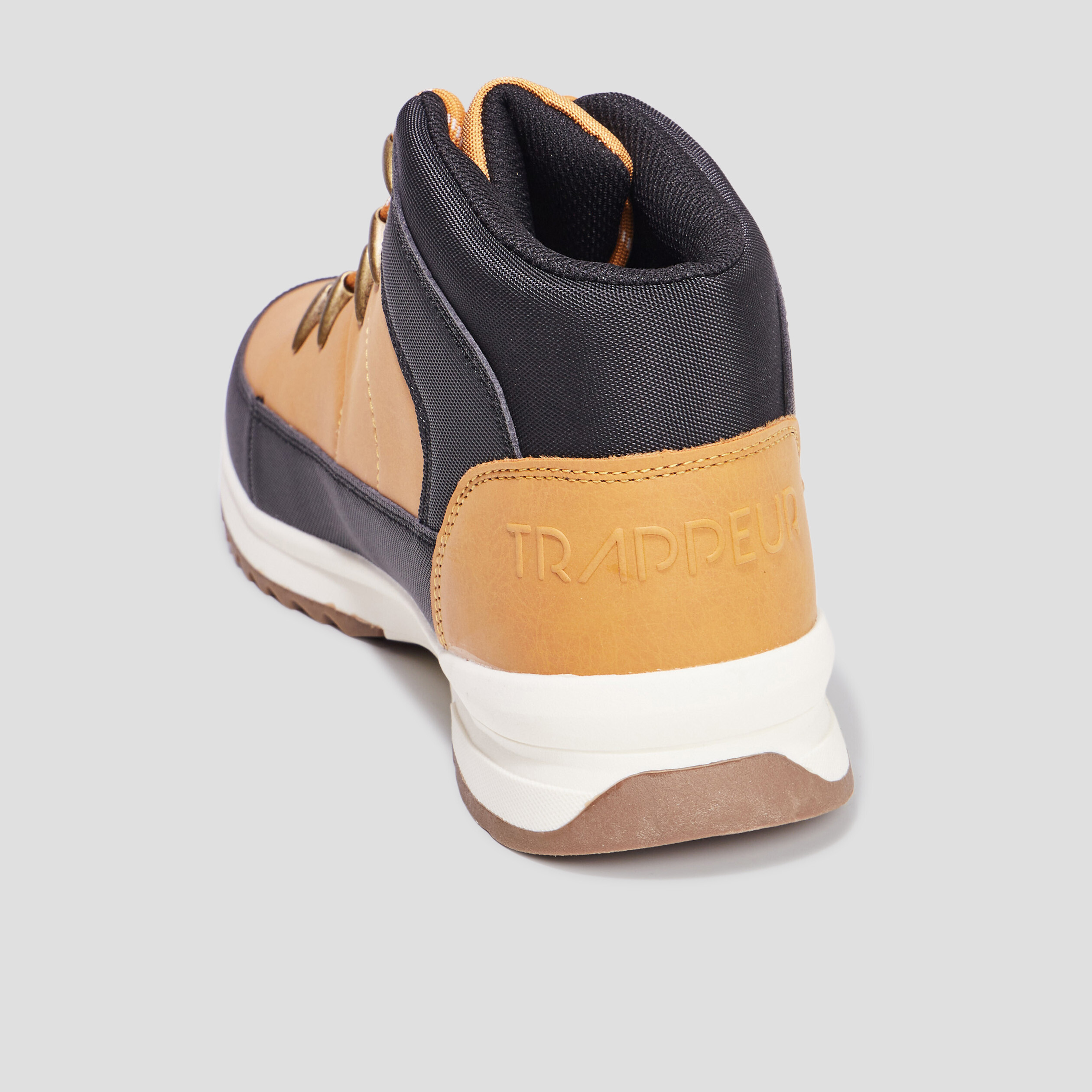 Bottines à lacets Trappeur Boki jaune homme | La Halle