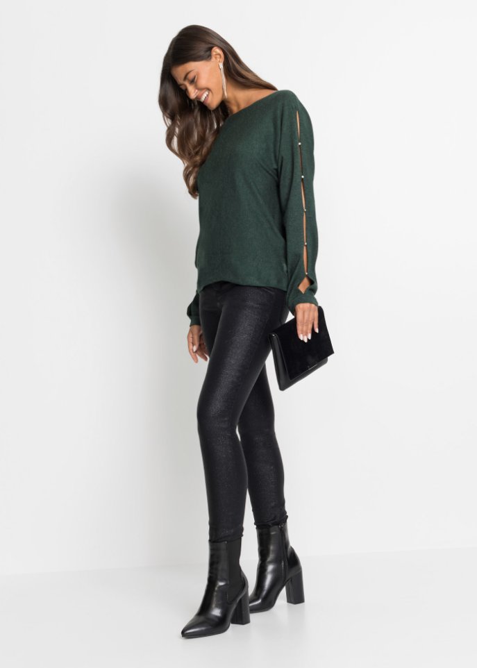 Pullover mit Perlen