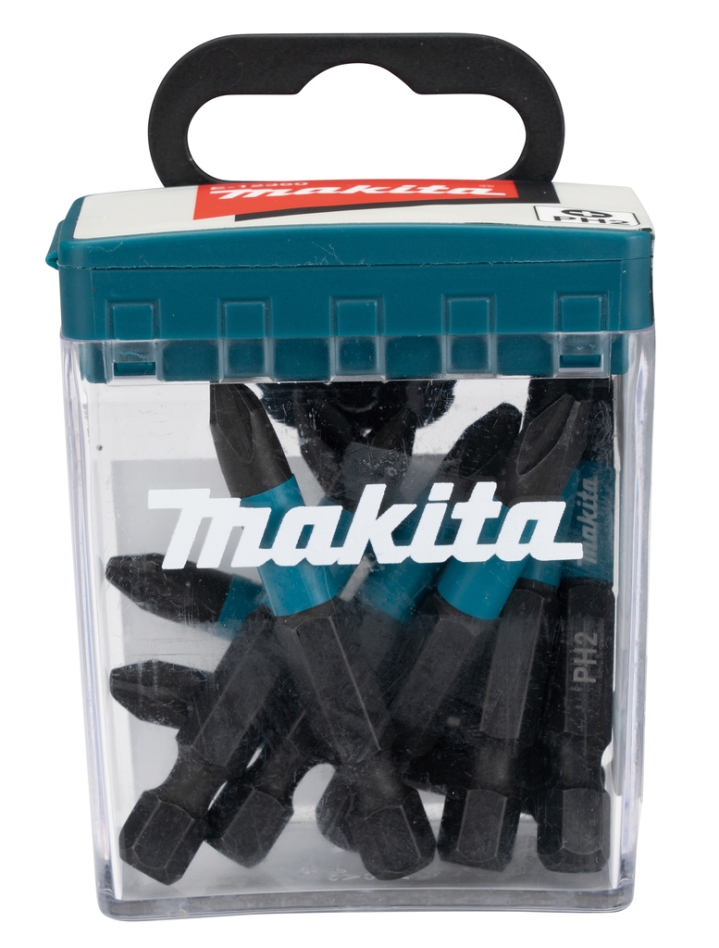 Makita E-12407 ütvecsavarozó bit, fekete, PH2 x 50 mm, 10 darabonként