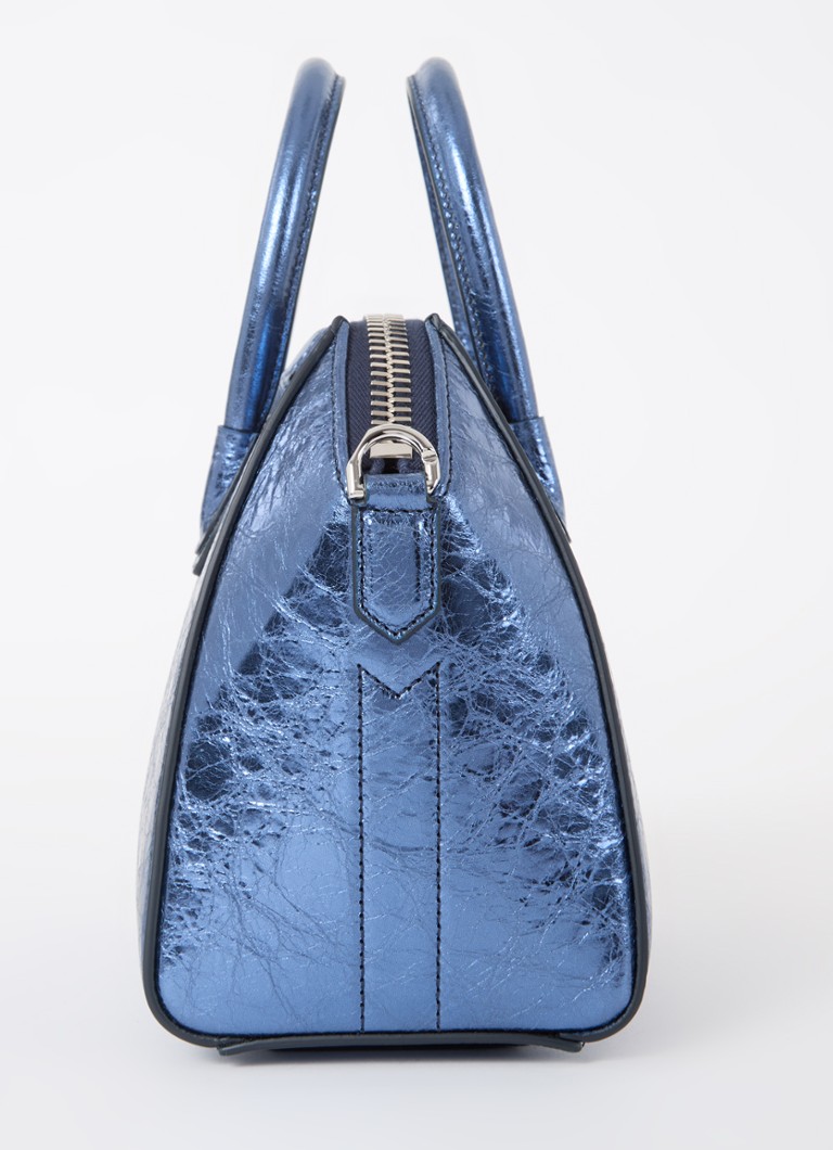 Givenchy Antigonia mini rokassoma no teļādas ar metālisku apdari