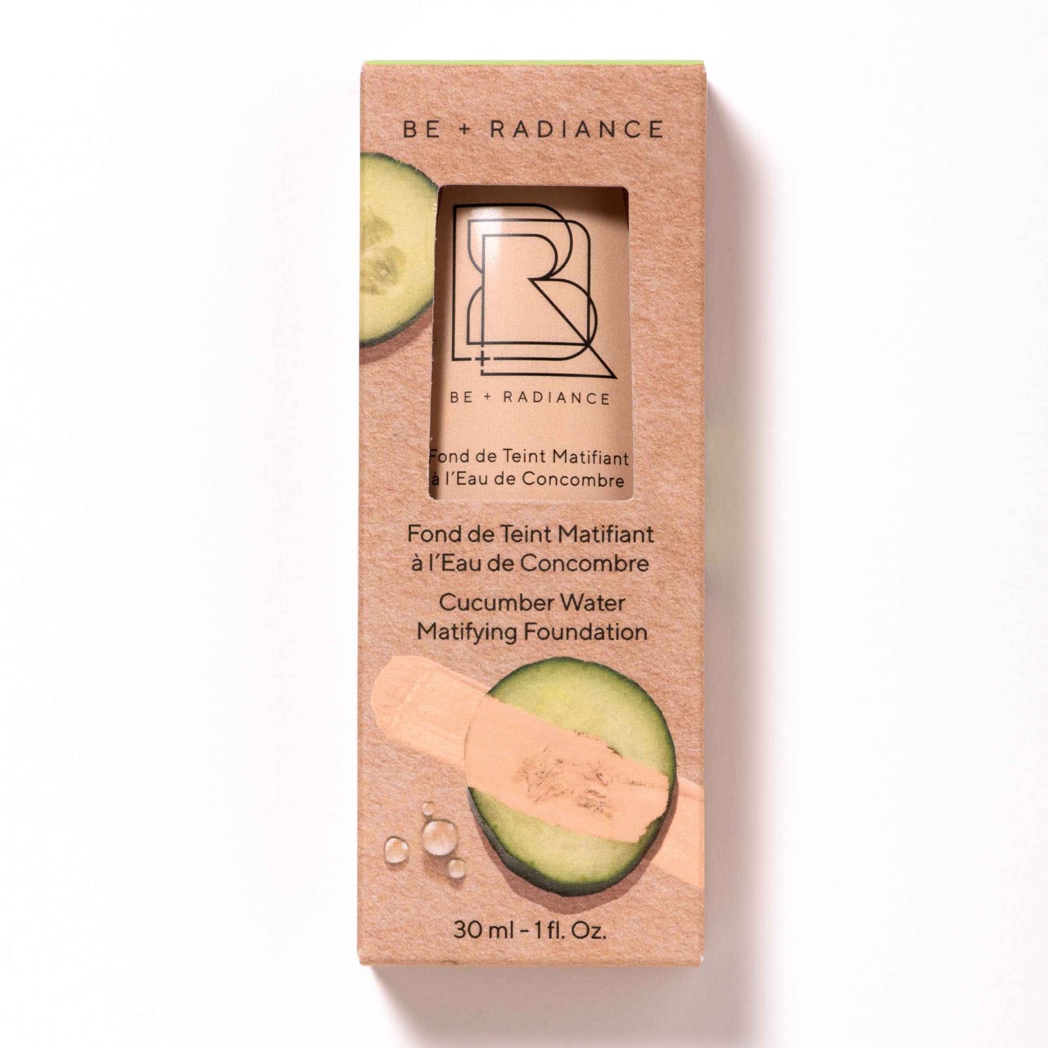 BE + Radiance matirajoči puder s kumarično vodo št. 08