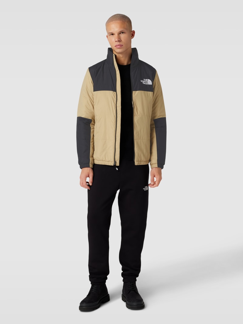 Steppjacke mit Label-Stitching Modell 'GOSEI' in beige