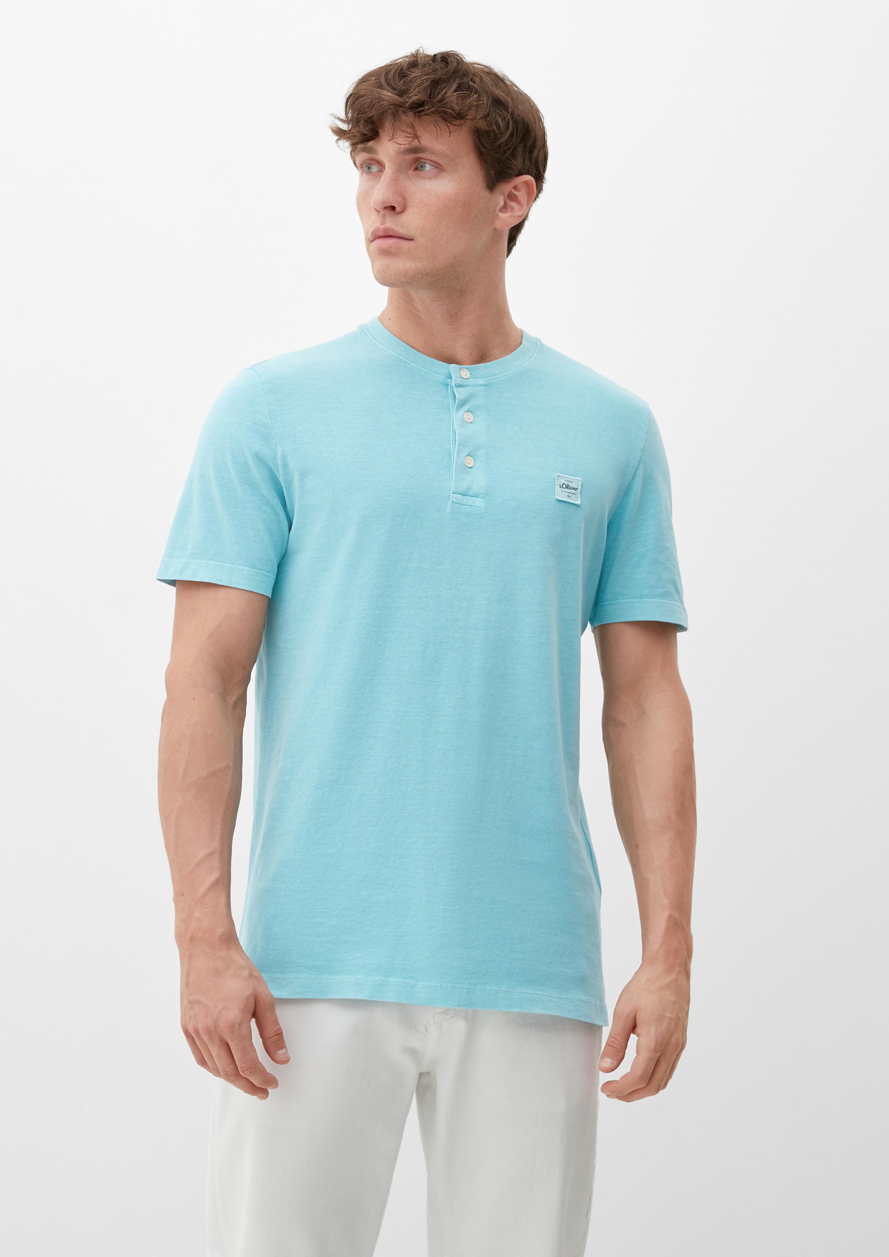 T-Shirt mit Henley-Ausschnitt  2133166-6120