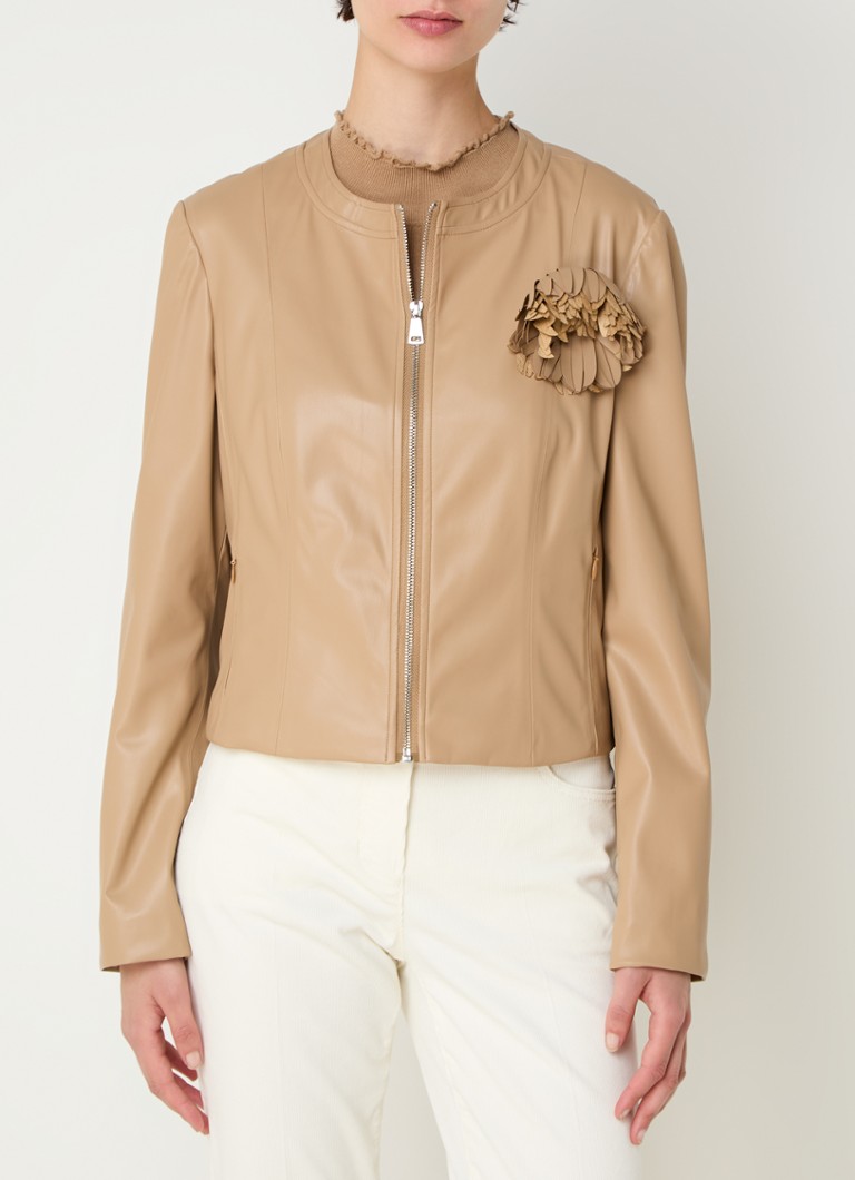 Τζάκετ Gerry Weber από δερματίνη με τσέπες με φερμουάρ