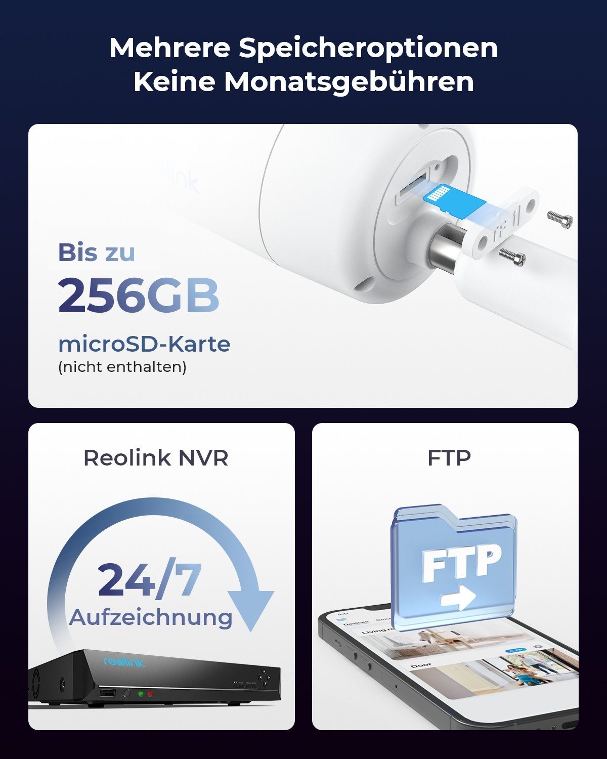 Reolink Vollfarb-Nachtsicht ColorX Series P320X 4MP Überwachungskamera (Außenbereich, F1.0 Superblende, 3000K anpassbares Warmlicht, Intelligente Erkennung)
