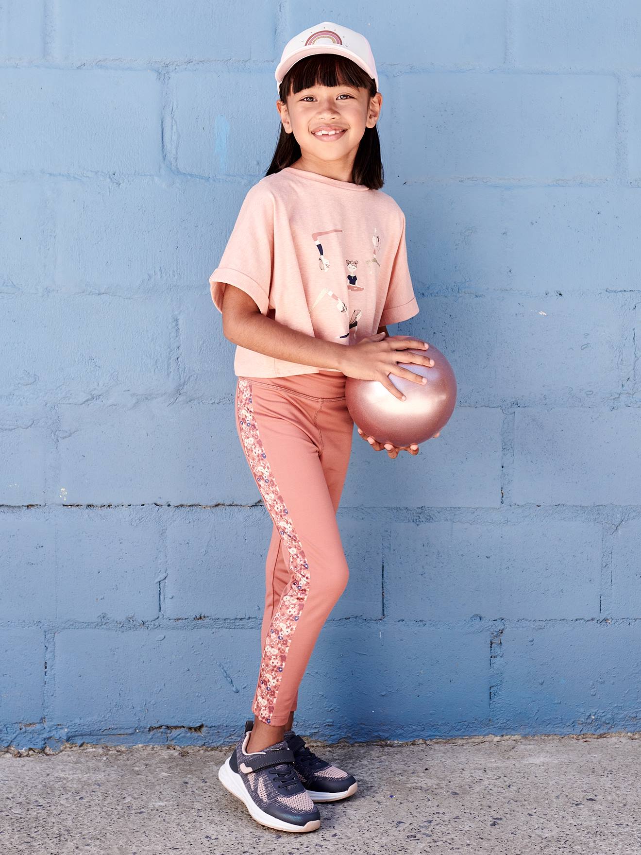 Vertbaudet Mädchen Sportleggings - ziegel