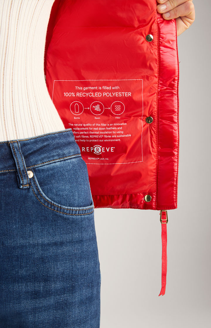 Neopren-Jacke mit Stepp in Rot