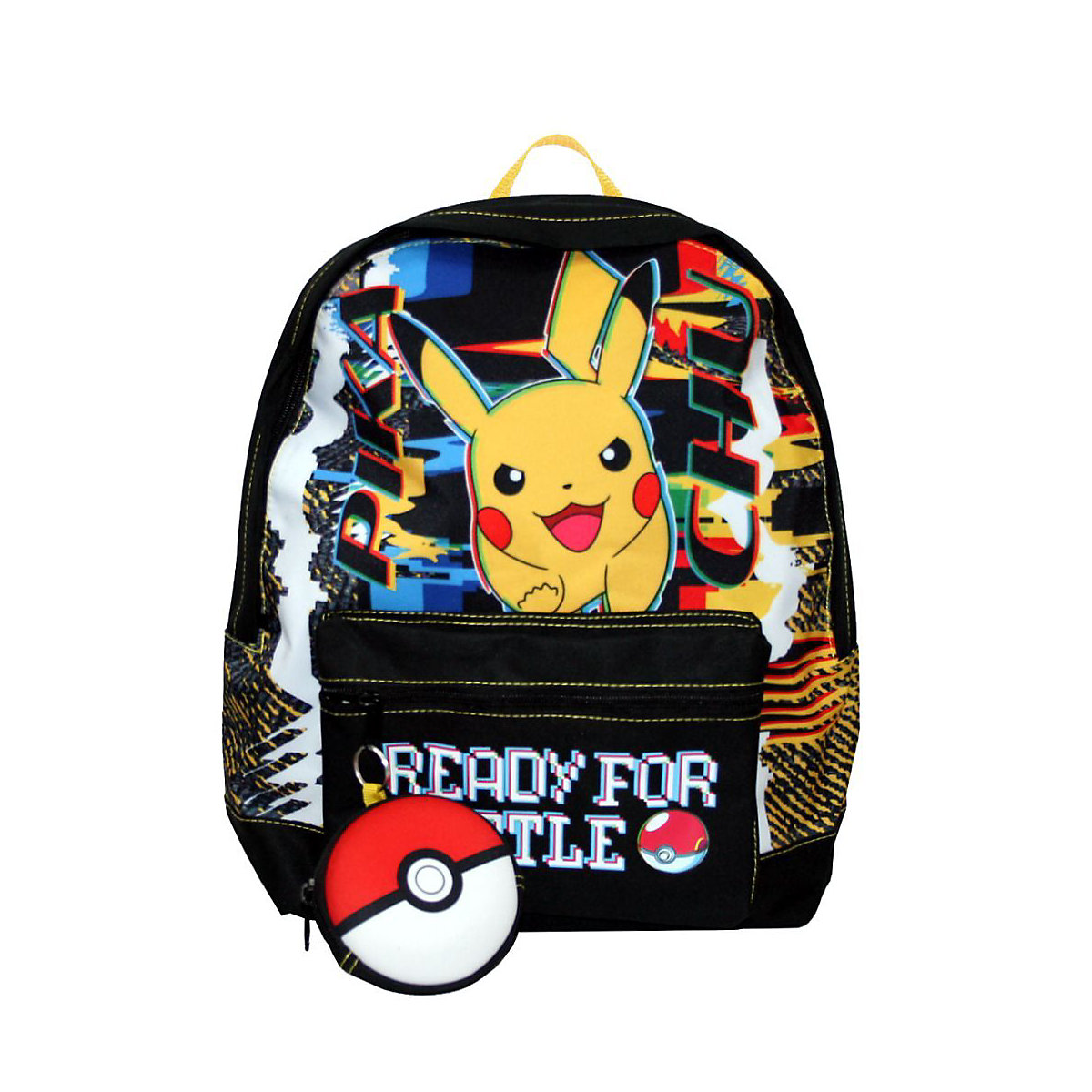 Schul-Rucksack Pikachu schwarz | 40 x 32 x 15 cm | Pokemon | Tasche