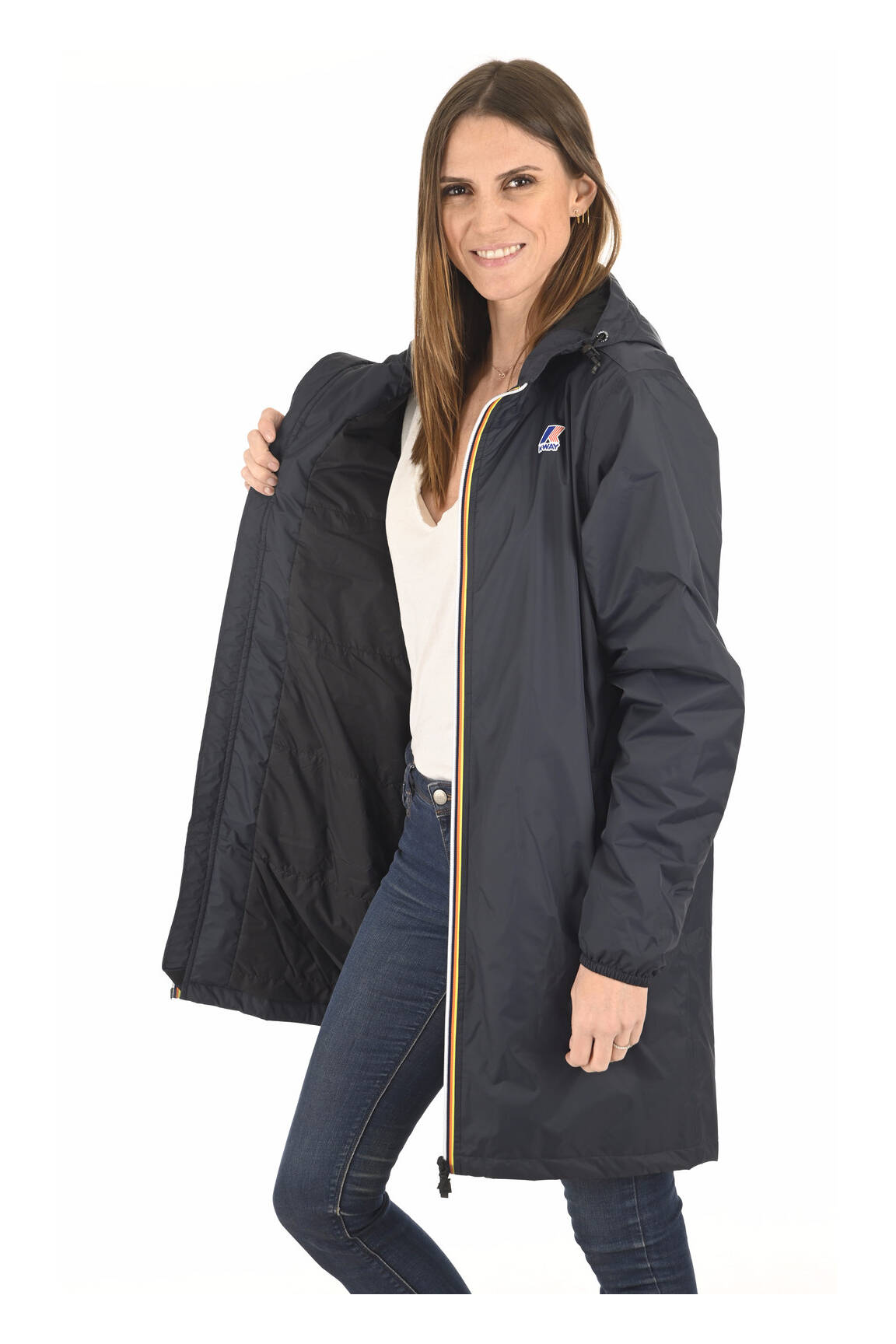 K Way Impermeables Trenchs Unisexe couleur bleu