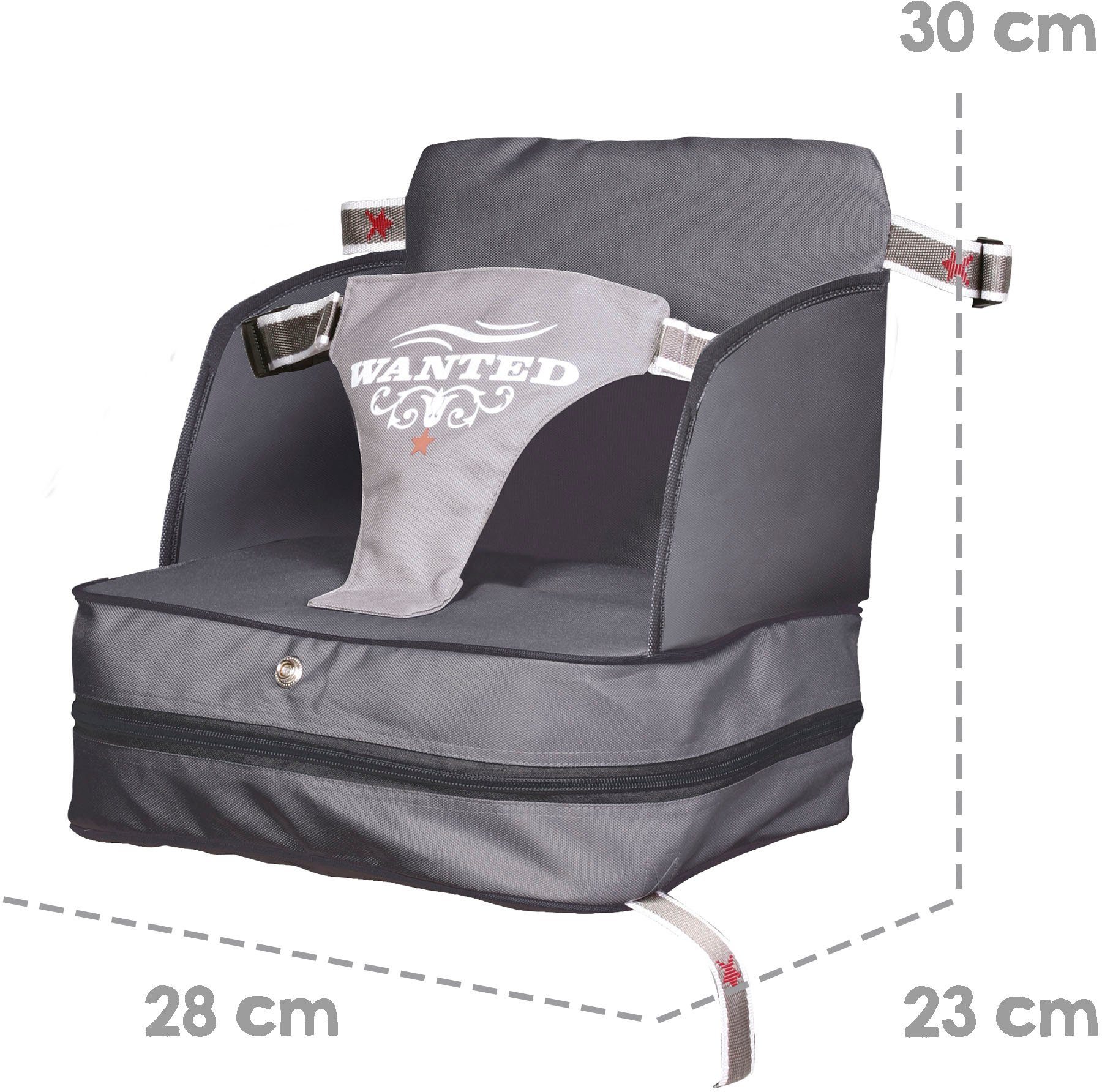 roba® Tischsitz Boostersitz, Rock Star Baby, Sitzerhöhung für daheim und unterwegs