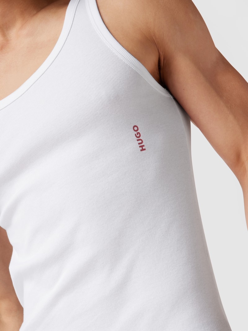 Tanktop im 2er-Pack in weiß