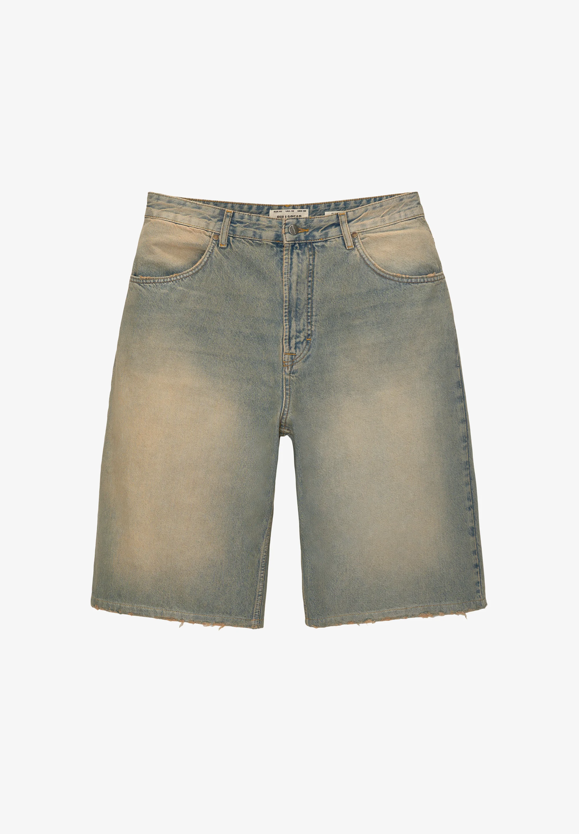 PULL&BEAR SKATER - Shorts vaqueros